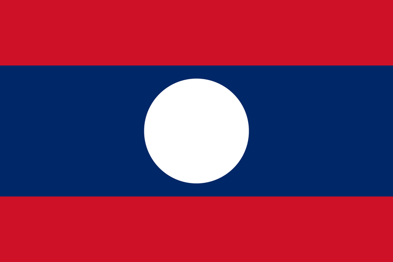 Bandera de Laos 2