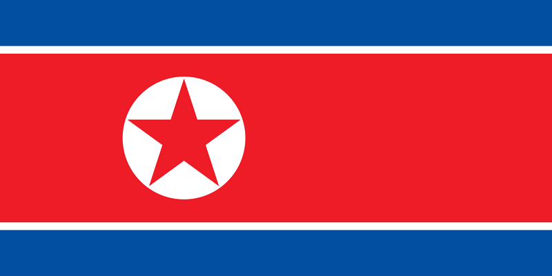 Bandera de Corea del Norte 3