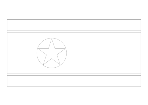 Bandera de Corea del Norte 4