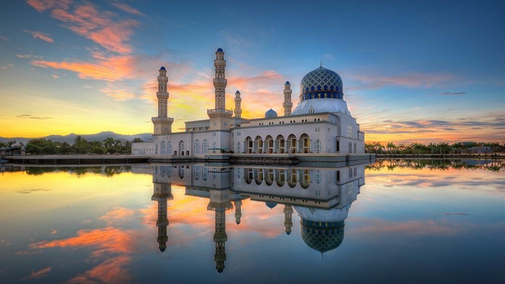 Mezquita de la ciudad de Kota Kinabalu