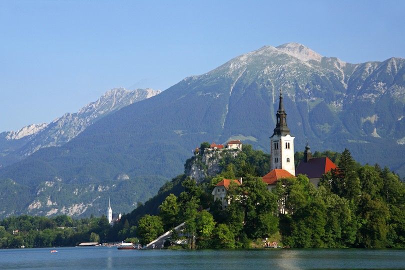 Iglesia de la Asunción, Lago Bled