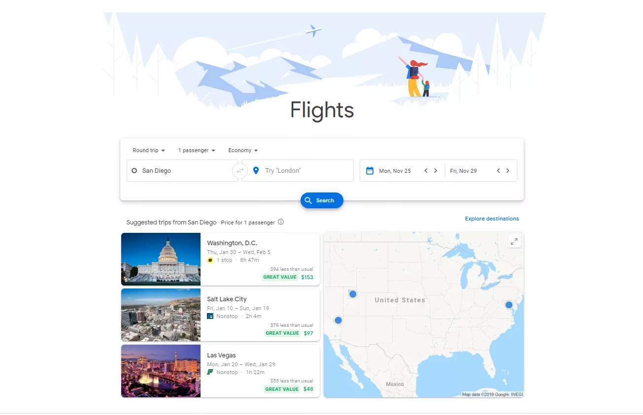 Google Flights: Cómo reservar un billete de avión 1