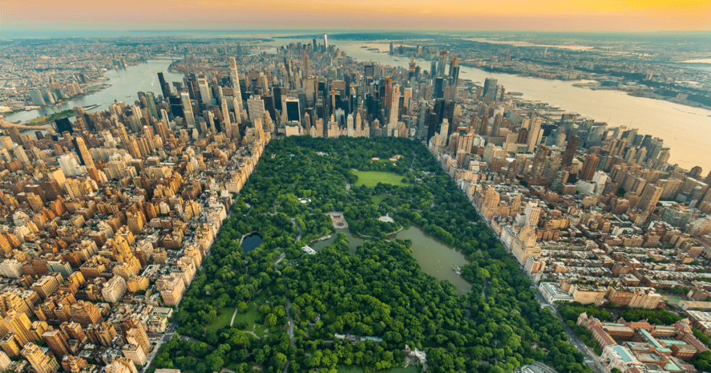 Central Park en Midtown Manhattan
