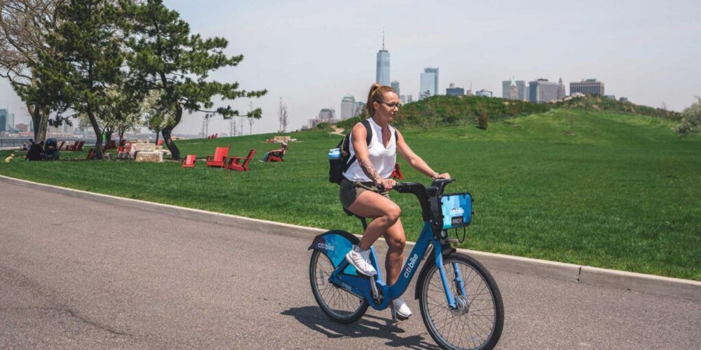 Cycling in Governors Island