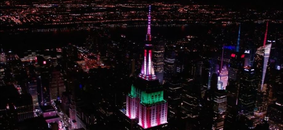 Luces navideñas del Empire State Building