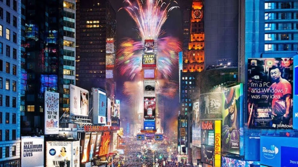 Nochevieja en Nueva York en Times Square
