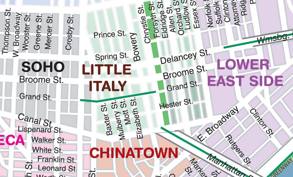 Little Italy NYC MAPA