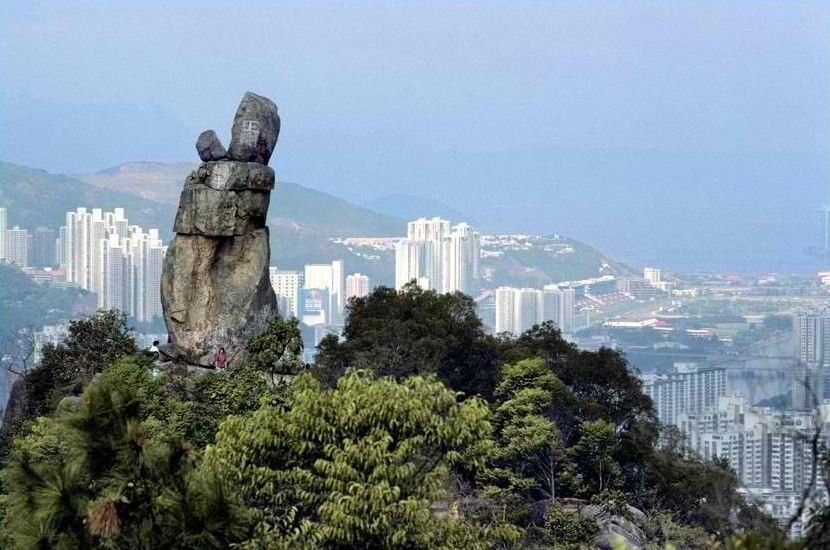 Rocas que se parecen a las personas 4 Amah Rock, Sha Tin, Hong Kong