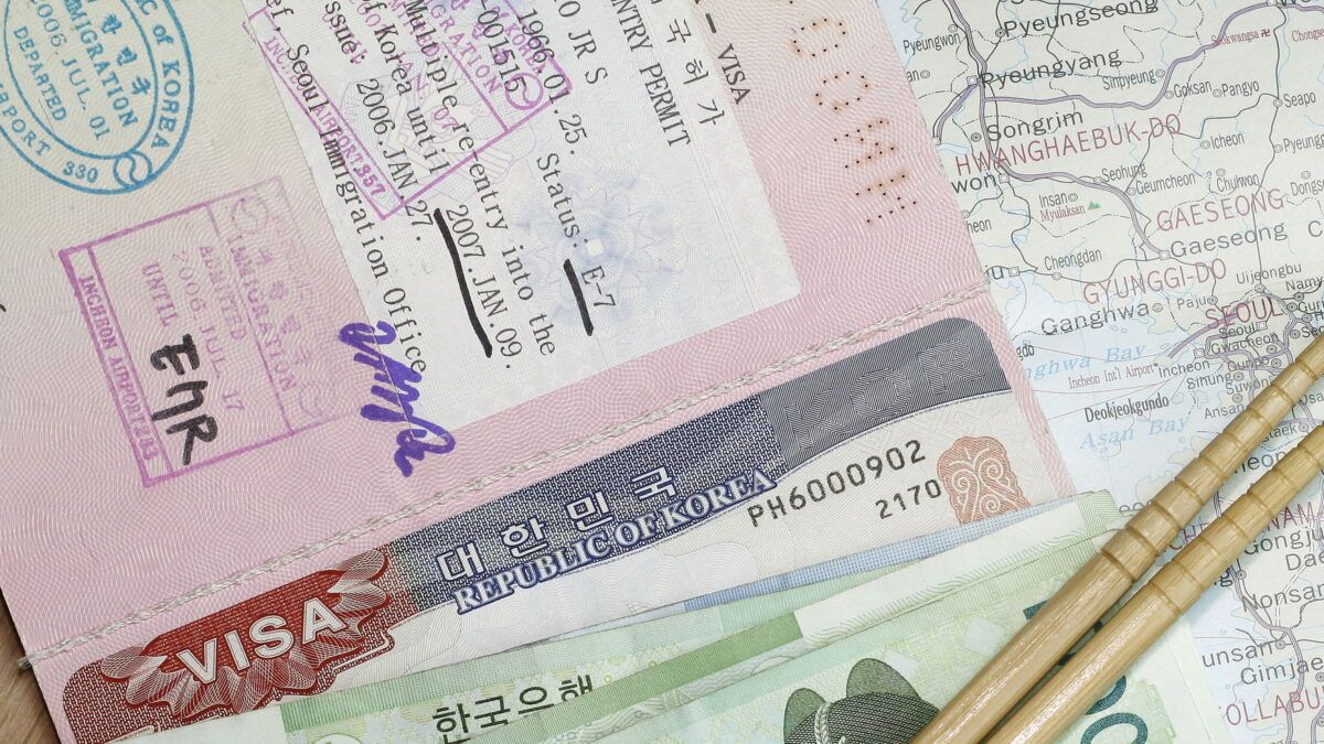 visado para Corea del Sur
