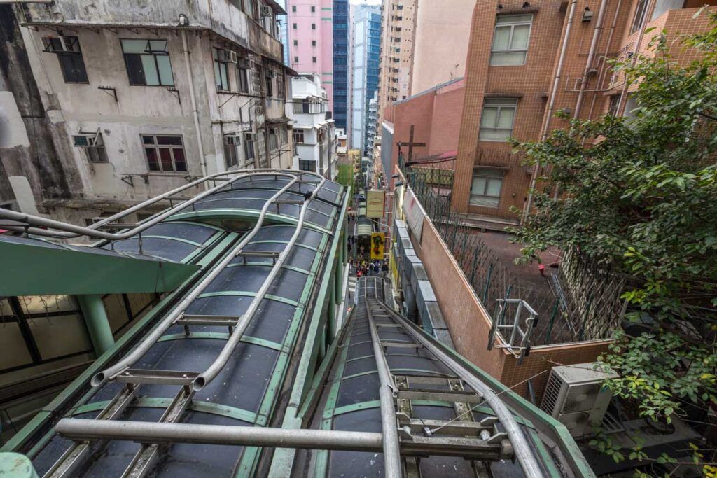 Escaleras mecánicas de la zona central, Hong Kong