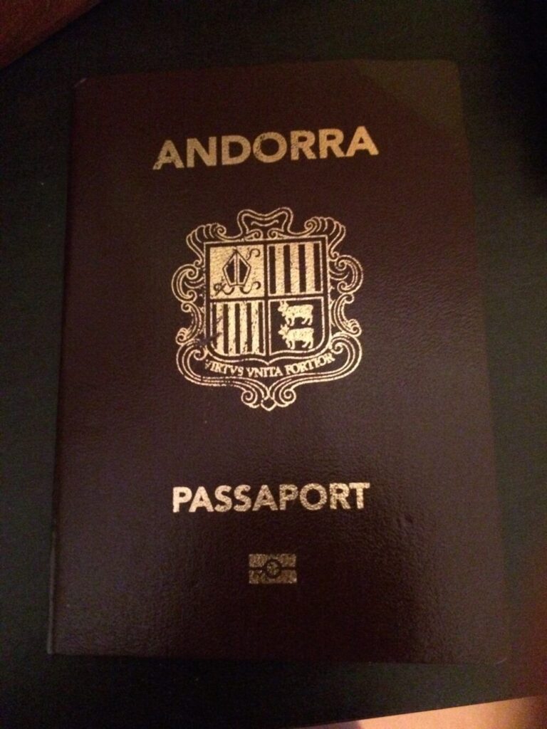 Requisitos de visado y pasaporte en Andorra 1