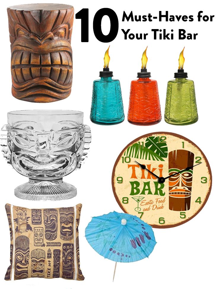 10 imprescindibles para tu Tiki Bar
