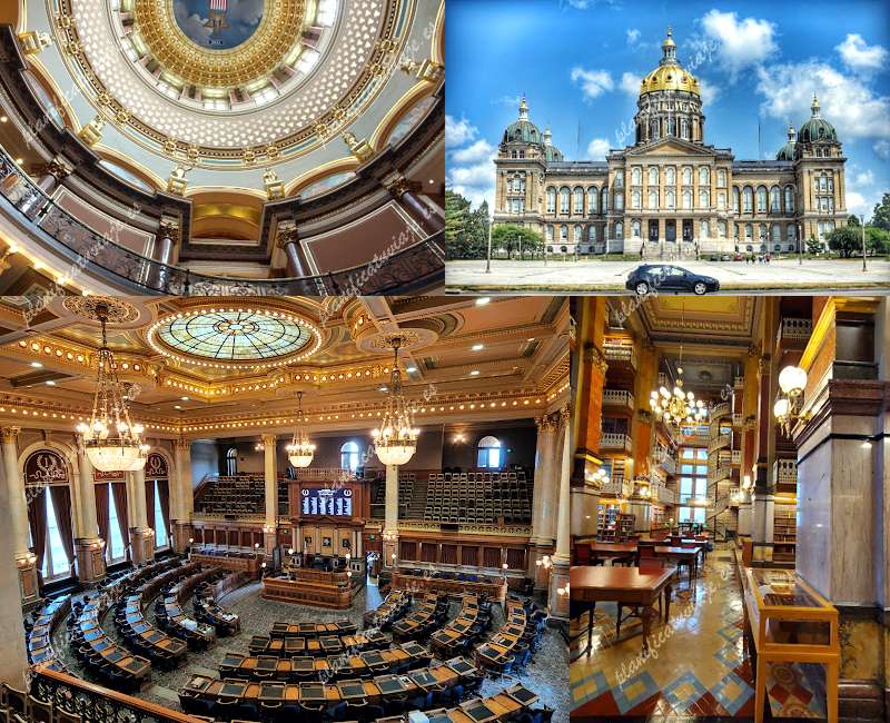 Iowa State Capitol de Des Moines | Horario, Mapa y entradas