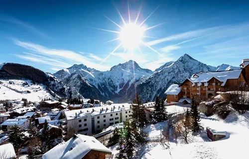 Estación de esquí de los Alpes de Les Deux