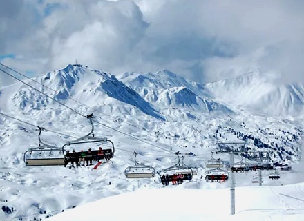 La estación de esquí de La Plagne