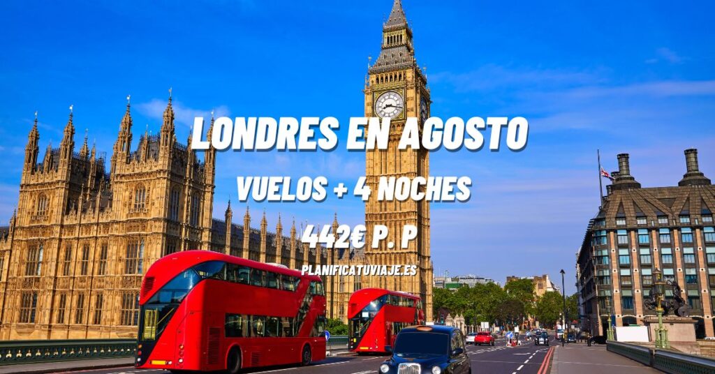 Chollo Londres Vuelo + 4 noches Hotel por 442€ 2