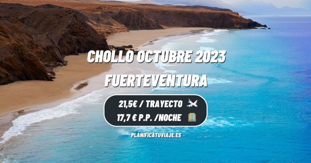 Chollo a Fuerteventura en Octubre