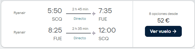 Chollo Fuerteventura-Galicia Octubre 2023